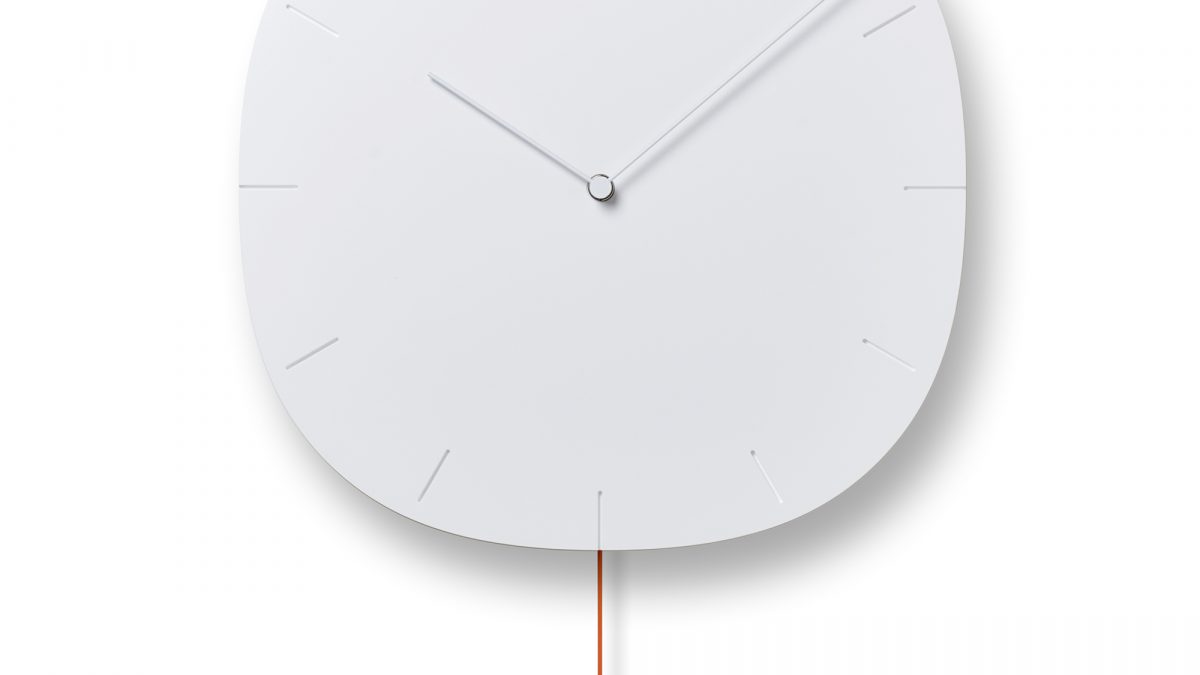 Lemnos Pendulum Clock Carved SE | Japanese Design Clock | Lemnos
