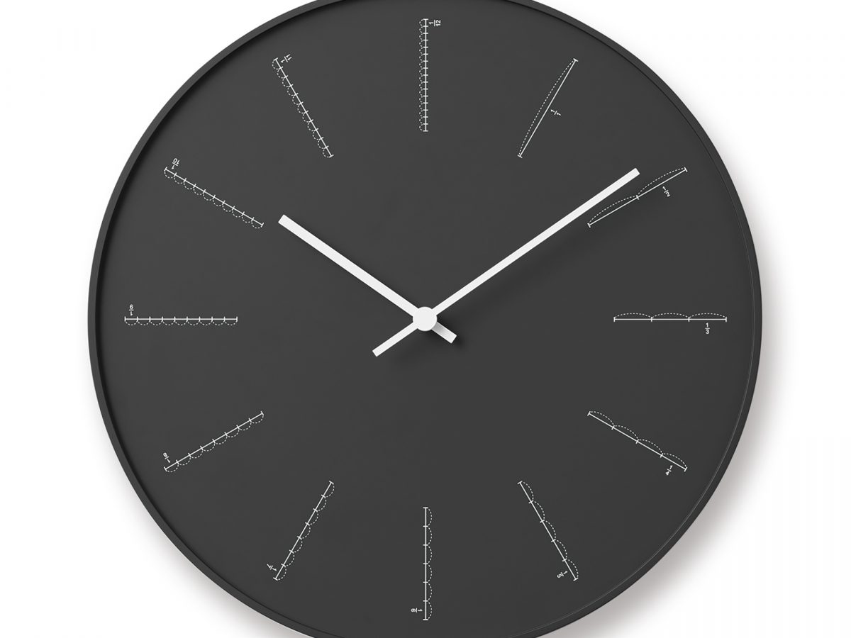 Lemnos 掛け時計 edge clock 35cm Lemnos Wall Clock Divide | Japanese Design Clock | Lemnos Clocks