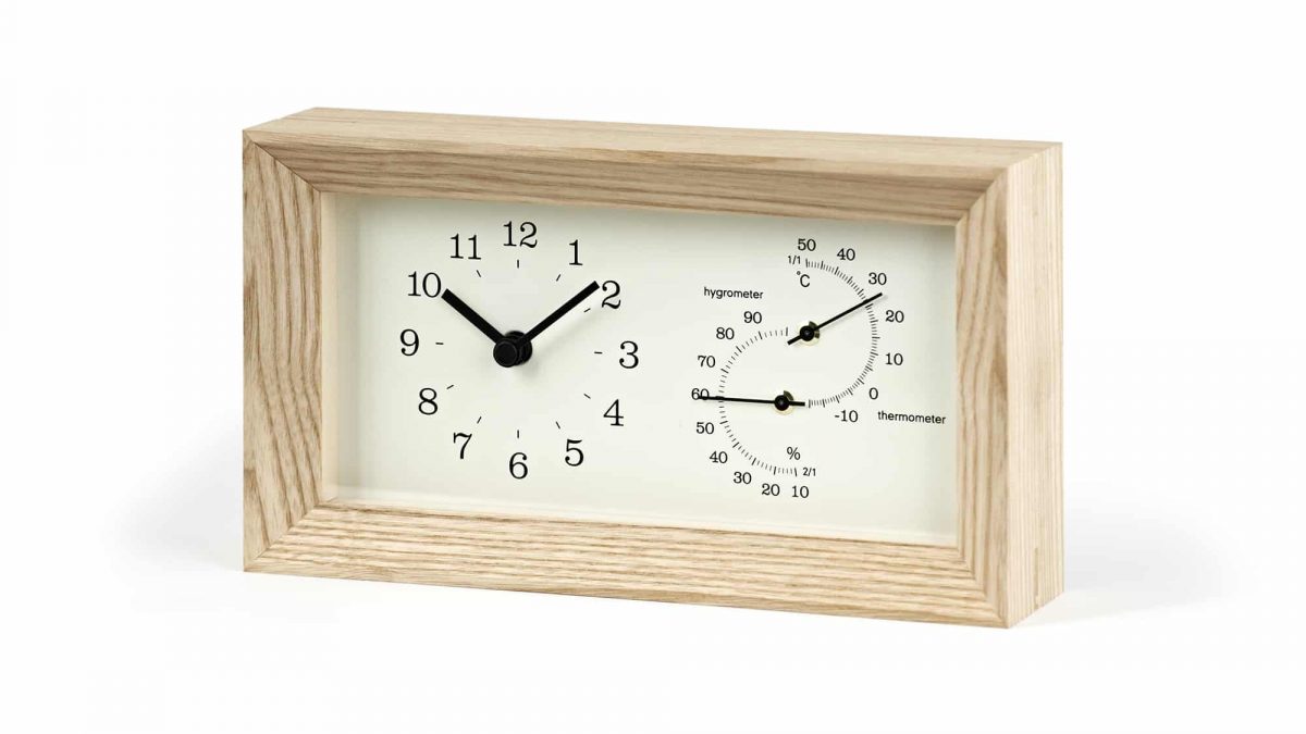 Lemnos Table Clock Frame | Japanese Design Clock | Lemnos Clocks
