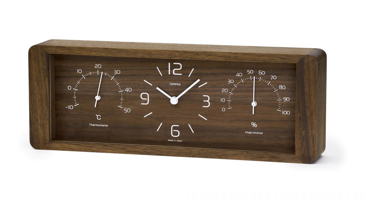 Lemnos Table Clock Yokan | Japanese Design Clock | Lemnos Clocks